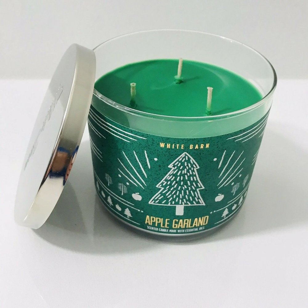 BATH & BODY WORKS APPLE GARLAND LARGE CANDLE - Picture 1 of 3